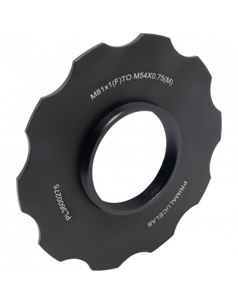 Adapter from M81 to M54 with stop ring for ESATTO 3" and ARCO 3"|ESATTO 3”|Primalucelab en