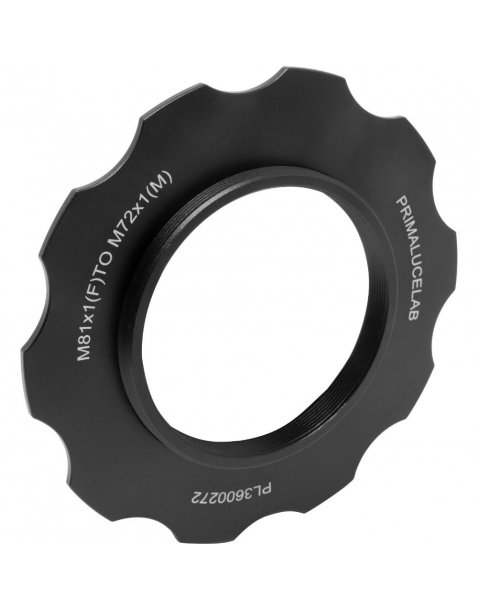 Adapter from M81 to M72 with stop ring for ESATTO 3" and ARCO 3"|ESATTO 3”|Primalucelab en