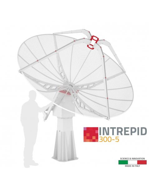 INTREPID 300-5 3.0m ground station antenna system for L/S-band